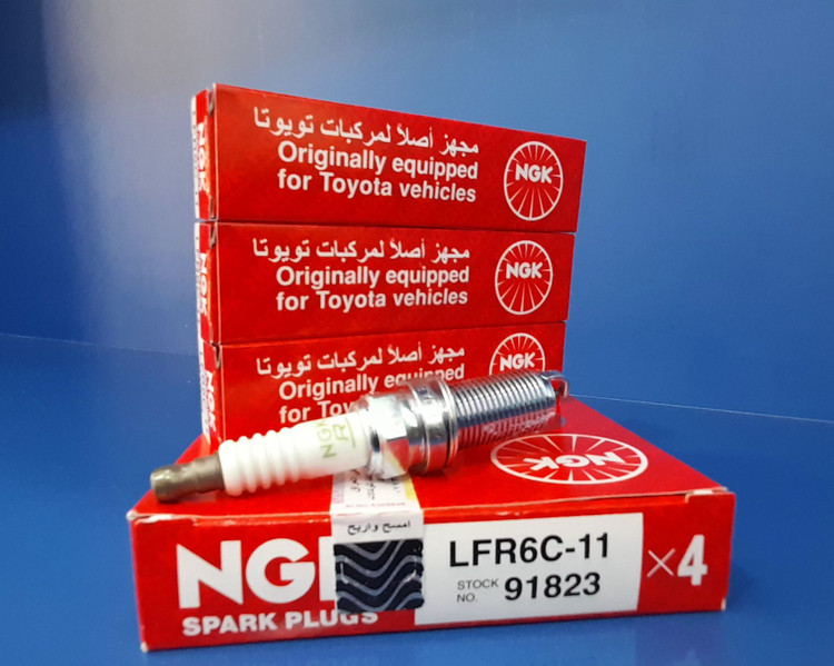 شمع خوردو ان جی کا (NGK) پایه بلند کد LFR6C-11 91823ساخت کشور ژاپن دارای کد اصالت کالا توسعه تجارت