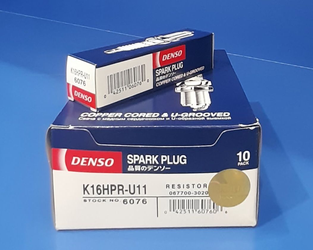 شمع پایه بلند دنسو (DENSO )کد K16HPR-U116067ساخت کشور ژاپن دارای لیبل شرکت وارد کننده ویژن VISIUN