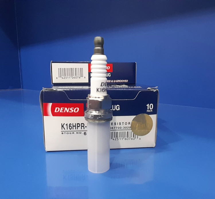 شمع پایه بلند دنسو (DENSO )کد K16HPR-U116067ساخت کشور ژاپن دارای لیبل شرکت وارد کننده ویژن VISIUN