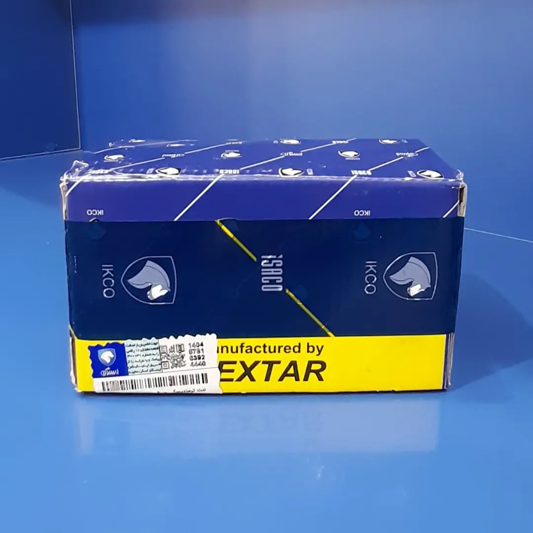 لنت ترمز چرخ جلو دیسکی سمند دست 4 عددی برند TEXTARشرکتی اصل ایساکو کد1620103505
